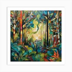 Abstract forest 1 Art Print