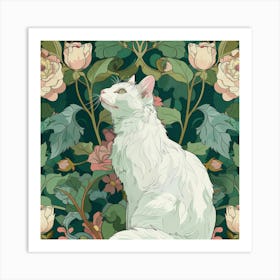 White Cat 14 Art Print