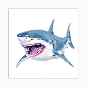 Great White Shark 02 Art Print