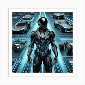 Futuristic Man 220 Art Print