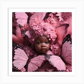 Butterfly Baby Art Print