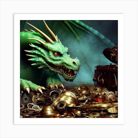 Steampunk Dragon Art Print