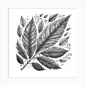 Winter leaf 5 Art Print