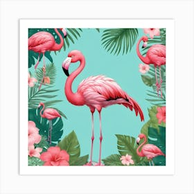 Default Sneaker Flamingo Nursery Art 0 Art Print