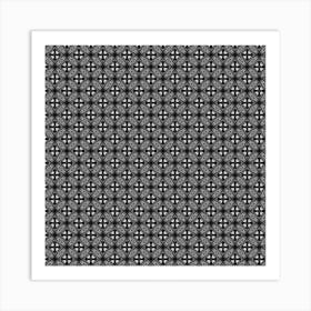 Pattern Background Black And White Art Print