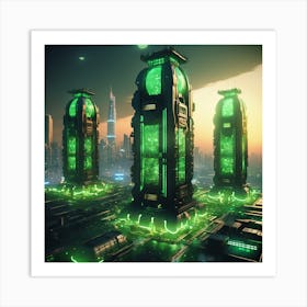 Futuristic City 2 Art Print