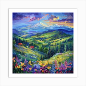 Mountain Landscape 15 Art Print