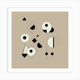 Abstract Geometric Shapes Wall Art 3 Art Print