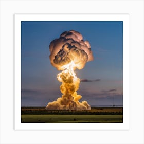 Nasa Nuclear Test Explosion Print Art Print