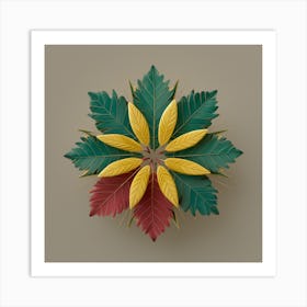 Vivid Leaf Symphony Art Print