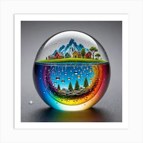 Rainbow Sphere 2 Art Print