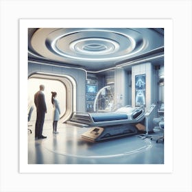 Futuristic Hospital Room 1 Art Print