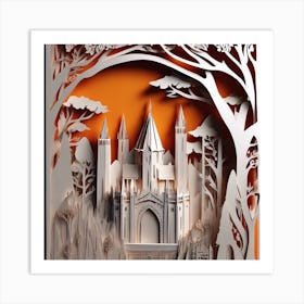 Harry Potter Castle Art Print