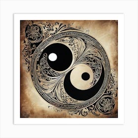 Yin Yang Symbol 16 Art Print