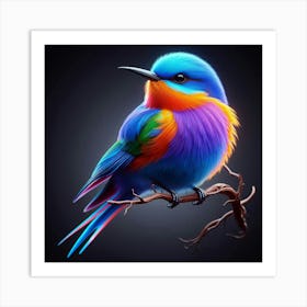 Colorful Bird 5 Art Print