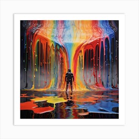 Dripping Paint Art Print