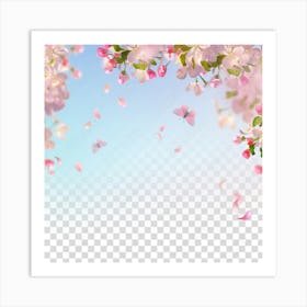 Cherry Blossoms Png And Vector Art Print