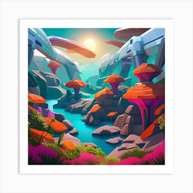 Alien Planet Art Print