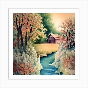 Asian House Art Print