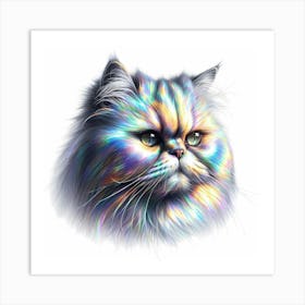 Creative Feline Cat Artwork 100 Art Print