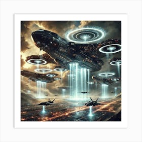 Airborne Command Carriers Stratospheric Sovereigns Art Print