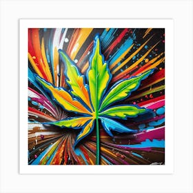 Marijuana Leaf 13 Art Print