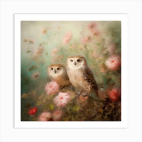 Owlpeonysunday 10 Art Print