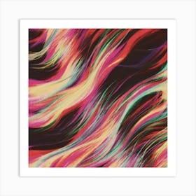 Abstract Flames Art Print