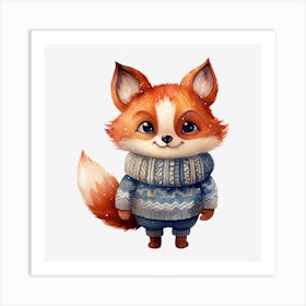 Cute Fox 7 Art Print