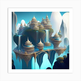 Fantasy Art: Floating City Art Print