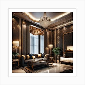 Luxury Living Room 1 Art Print