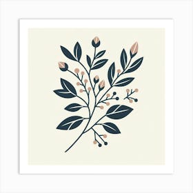 Scandinavian style, Sprig of ylang-ylang 1 Art Print