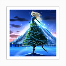 Ballerina Christmas 007 Art Print