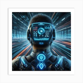 Futuristic Man 97 Art Print