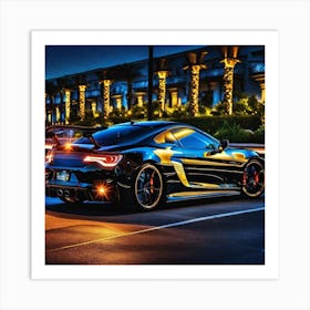 Gtr At Night Art Print