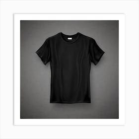 Black T - Shirt 29 Art Print