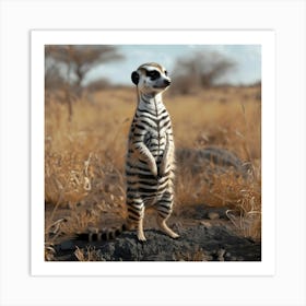 The Meerkat Outlaw Of The Savannah Art Print