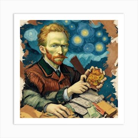 Dreamshaper V6 Van Gogh Thumbnail For Tiktok 0 Art Print