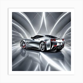 Chevrolet Corvette 4 Art Print