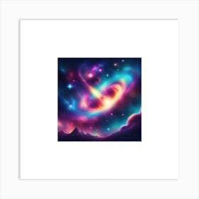 Galaxy In Space Art Print