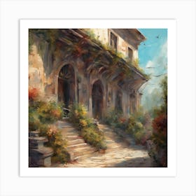 House In Italy Art Print