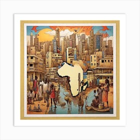 African City Art Print