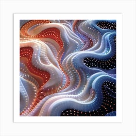 Abstract Wavy Pattern Art Print