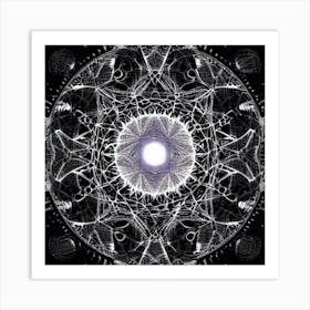 Psychedelic Mandala Art Print