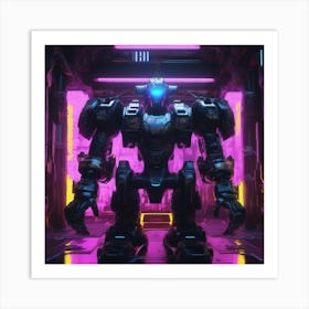 Futuristic Robot 82 Art Print