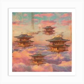 Japanese Pagodas Art Print