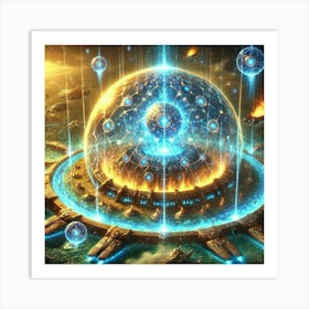 A Vivid Depiction Of The Dimensional Barrier Abili Art Print