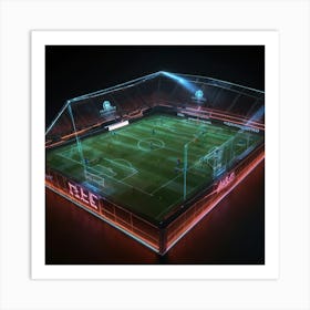 Football Pitch Art Print