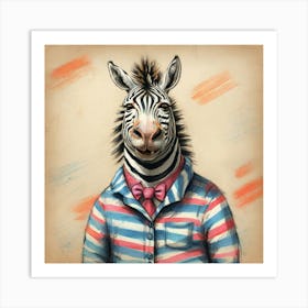 Zebra 8 Art Print