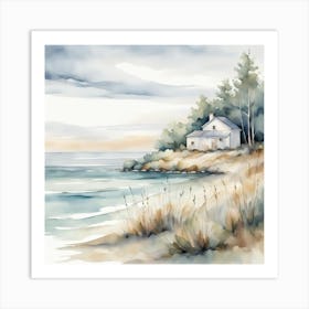 House On The Beach Art Print